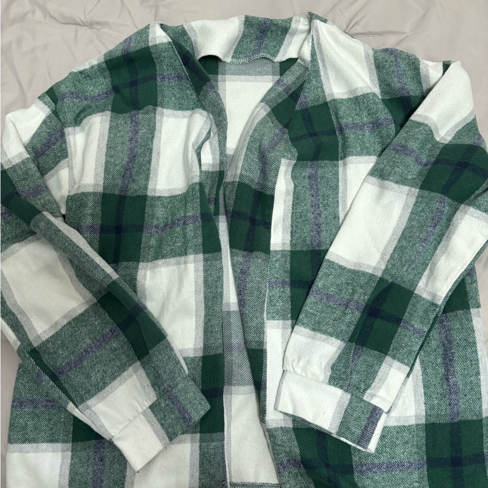 Green Plaid women’s Shacket